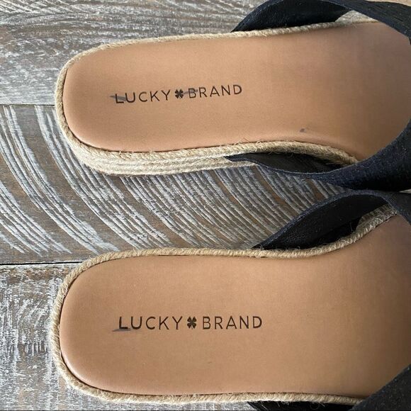 NWOB-LUCKY Brand-Gayte Criss Cross Platform Sandal’s (Size:9M) - Picture 6 of 8